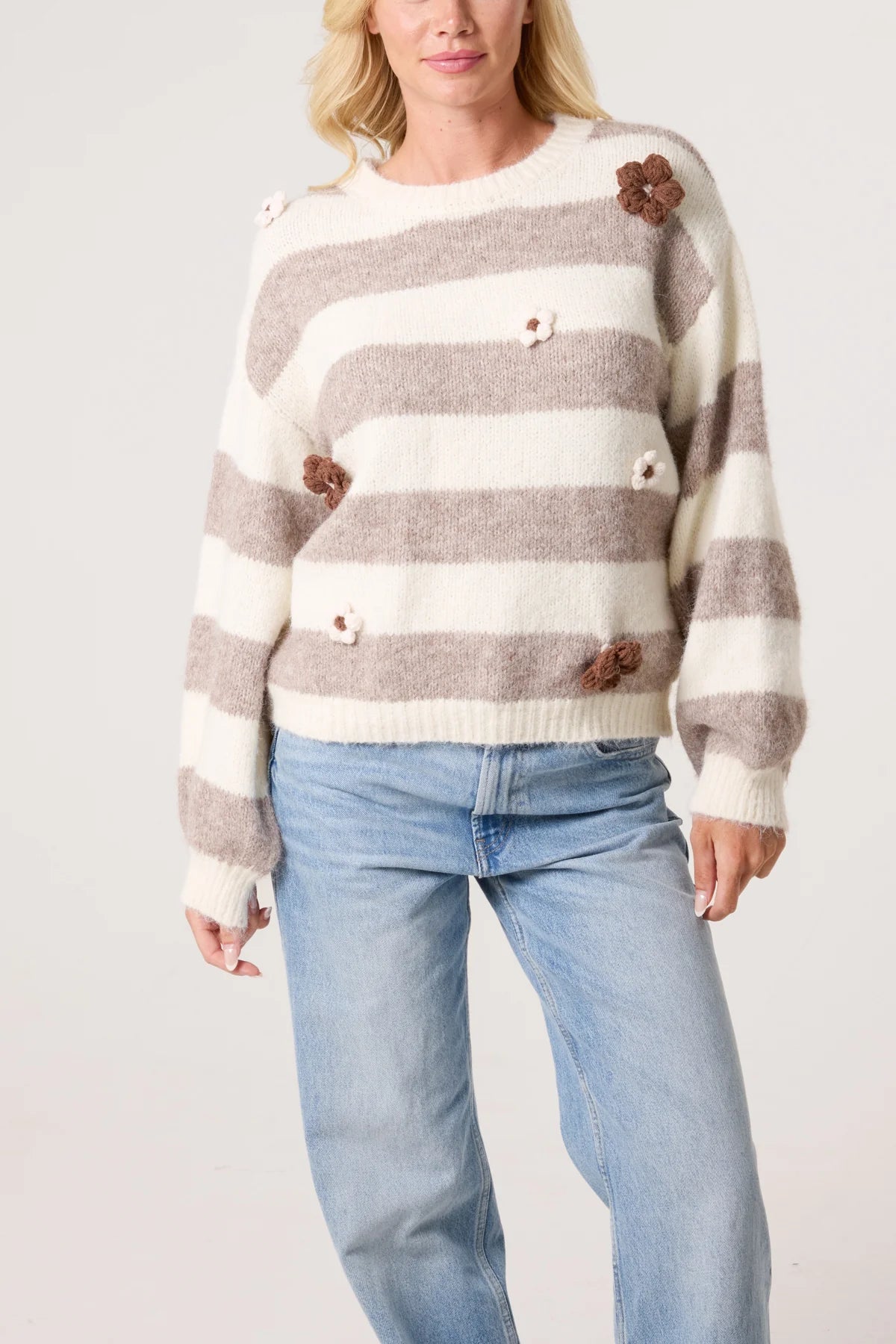 Stella Flock Floral Jumper