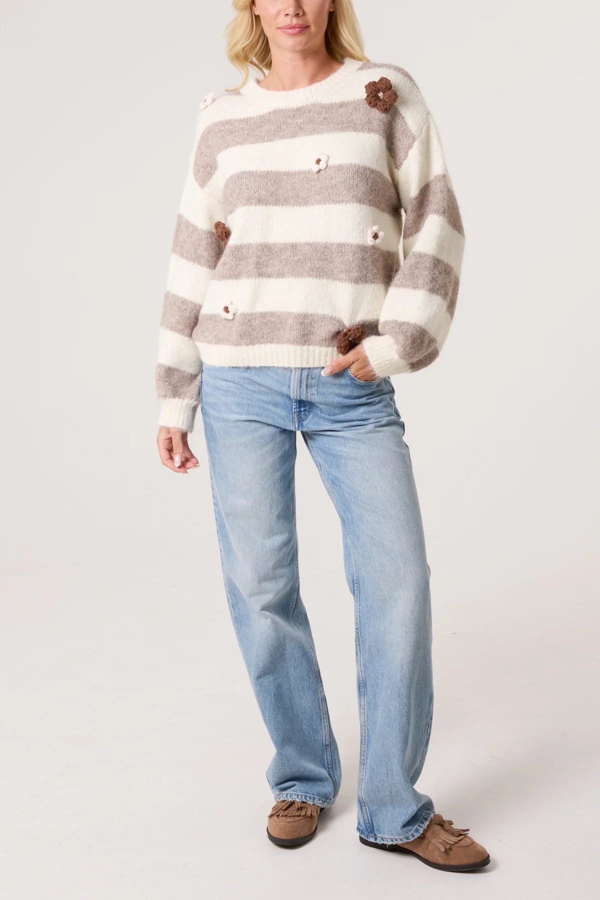 Stella Flock Floral Jumper