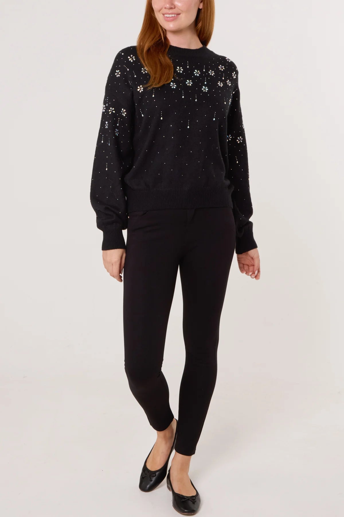 Sparkle Diamantés Embellished Jumper