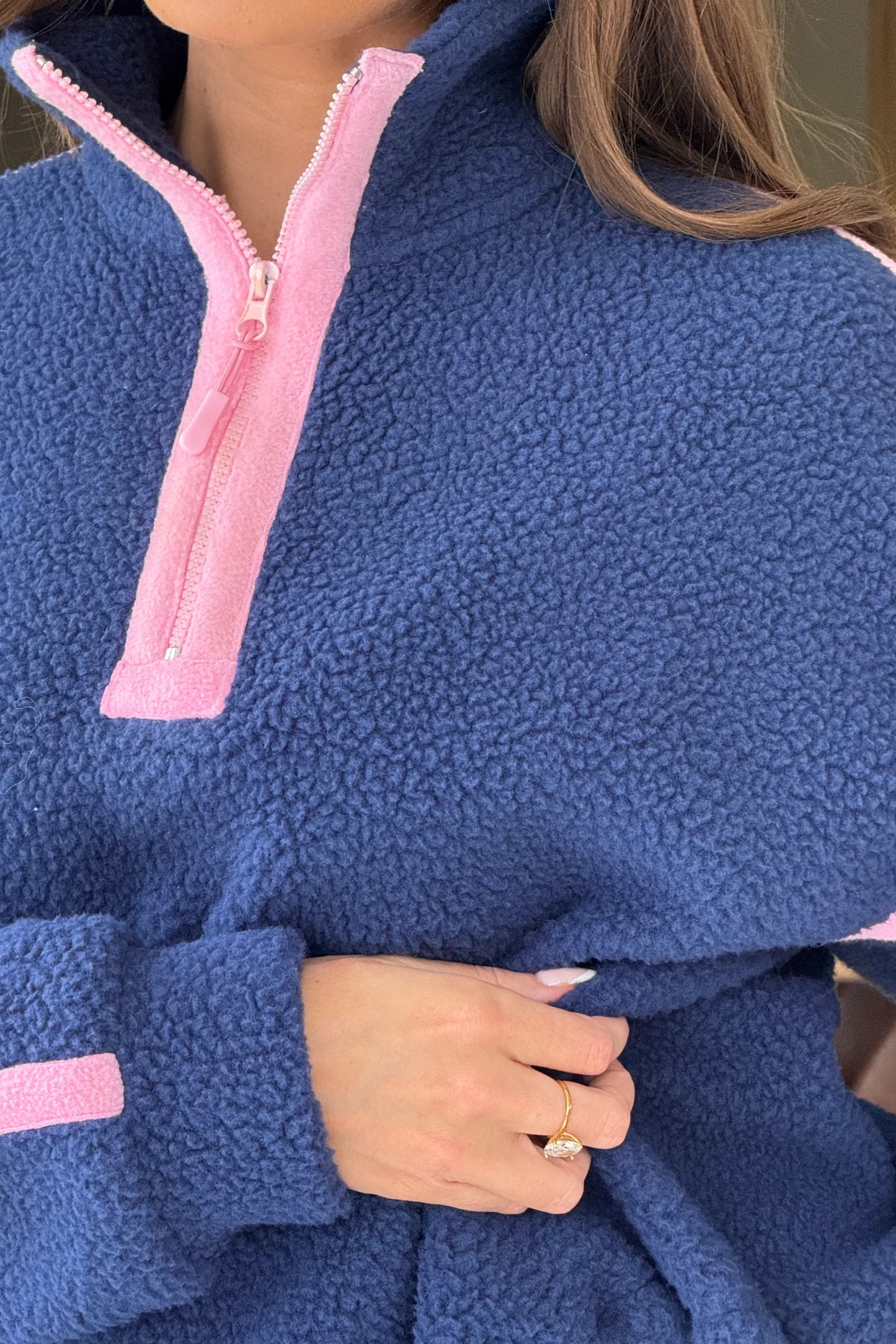 Ivy 1/4 zip Fleece Top