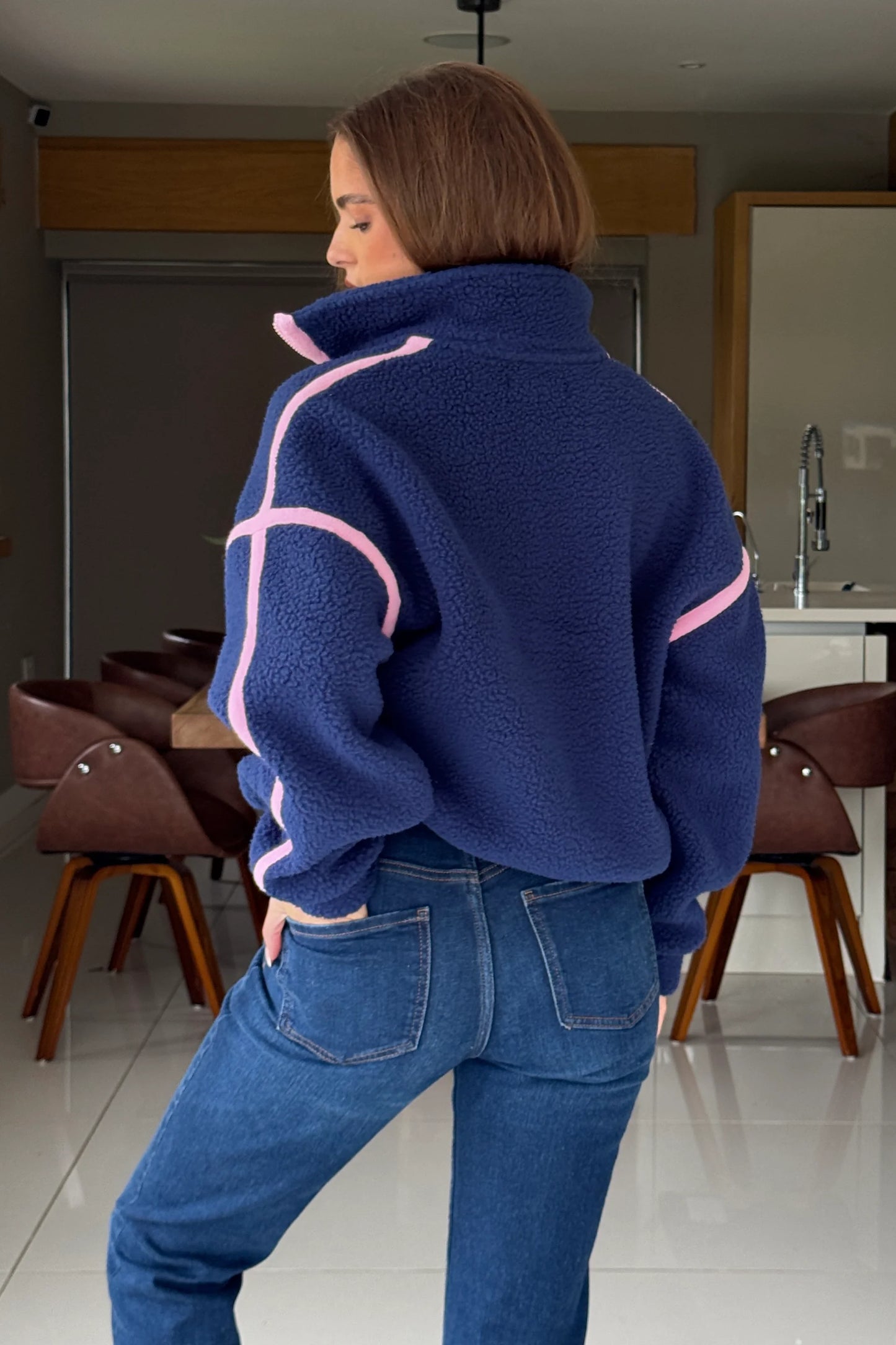 Ivy 1/4 zip Fleece Top