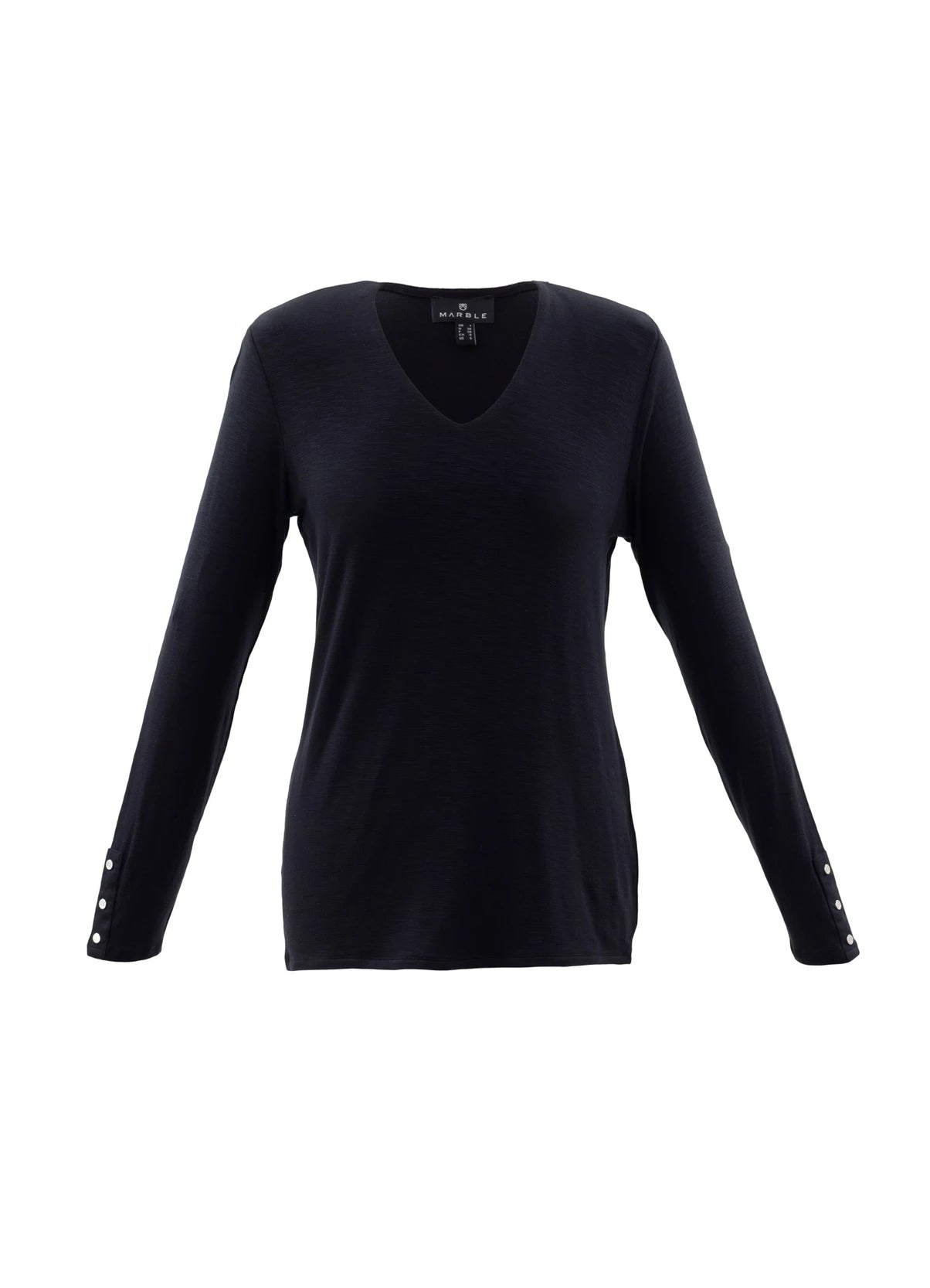 Marble - Super Soft V Neck Top 6402