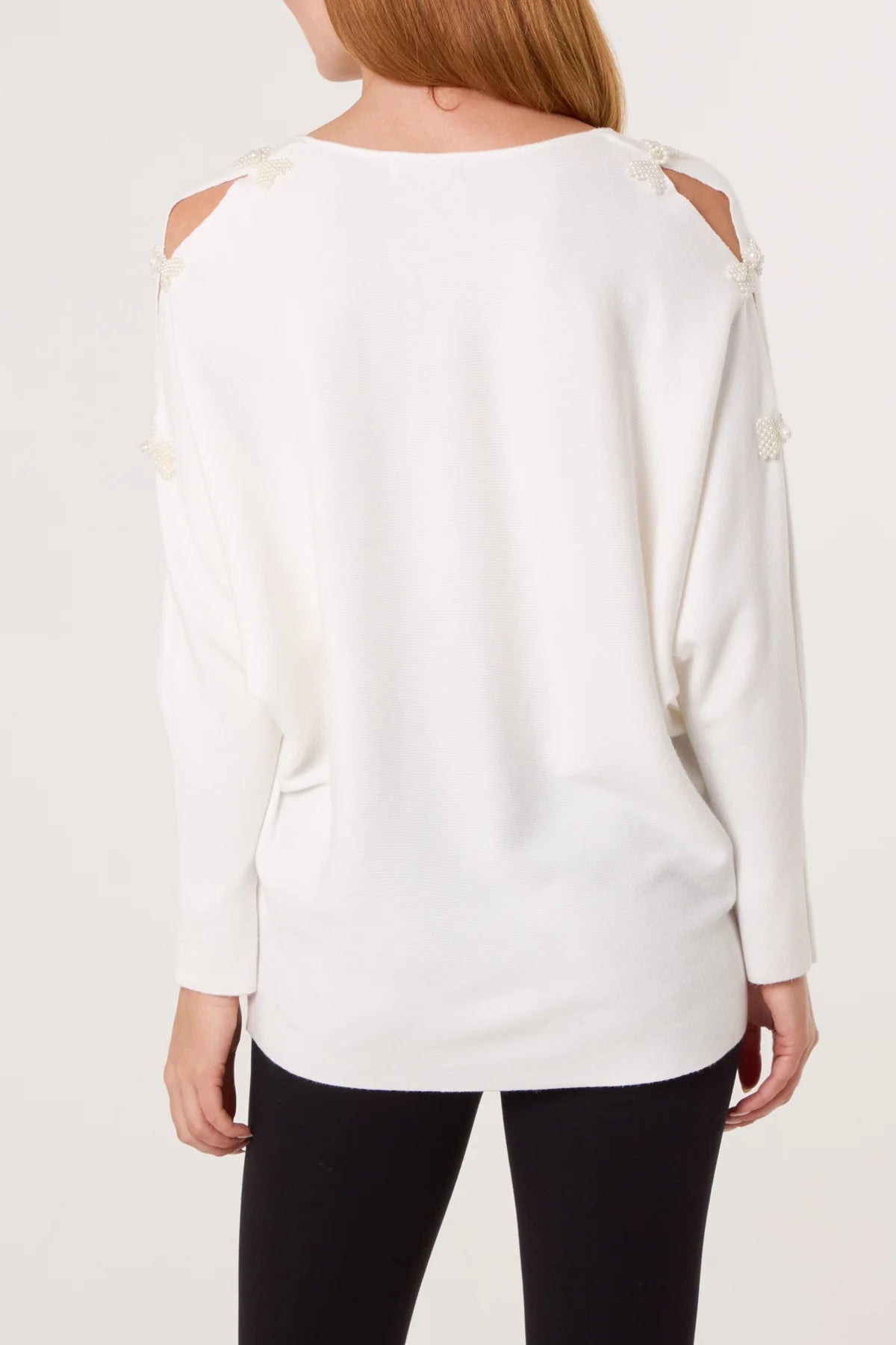 Ava Pearl Bow Jumper