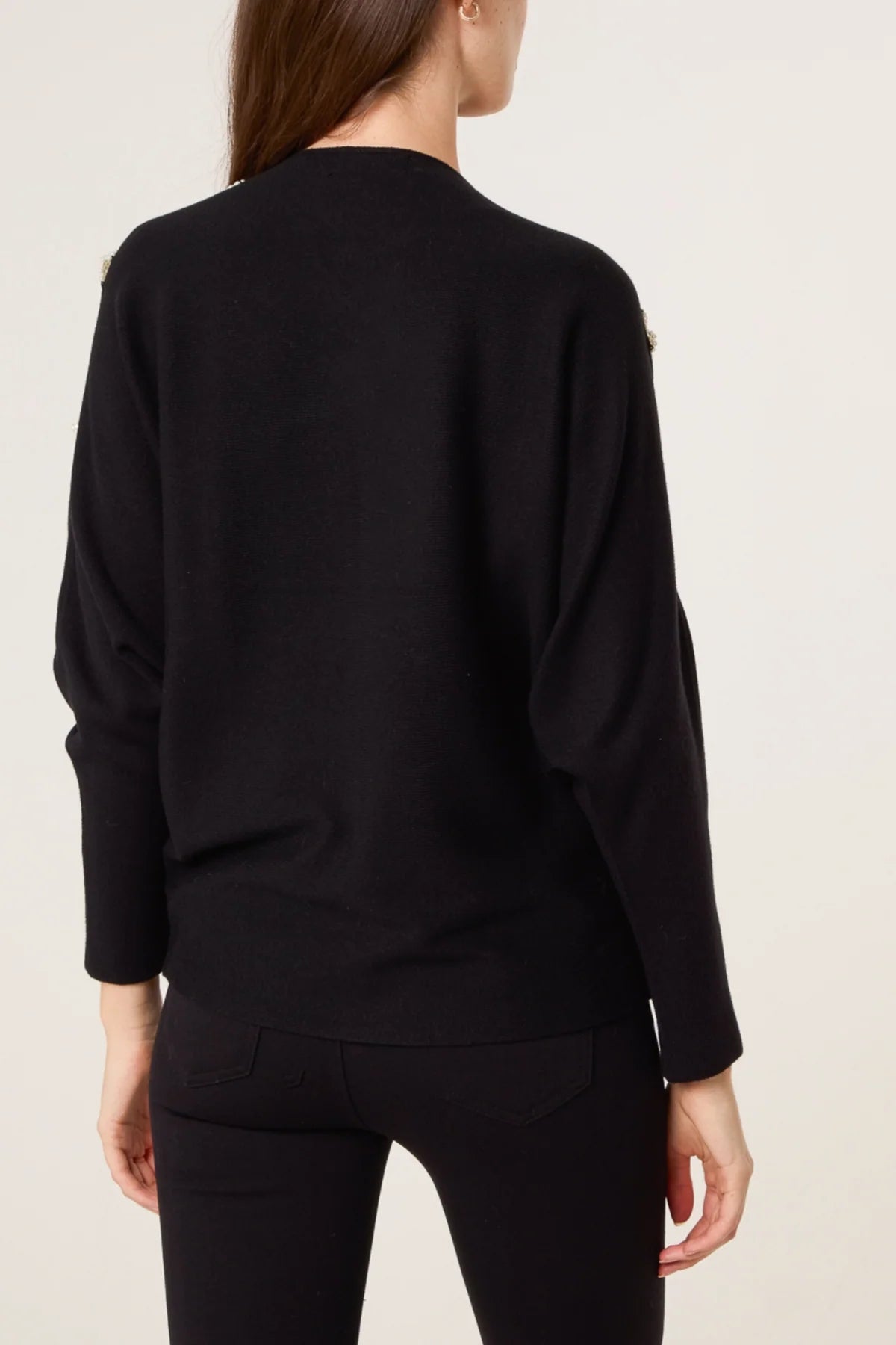 Ava Pearl Bow Jumper