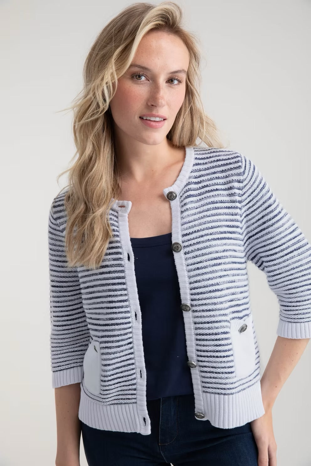 Marble - Relaxed Fit Chunky Cardigan 7875