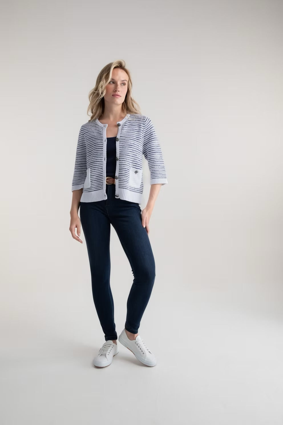Marble - Relaxed Fit Chunky Cardigan 7875