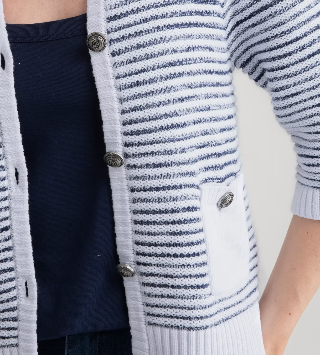 Marble - Relaxed Fit Chunky Cardigan 7875