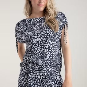 Marble - Draw Tie Detail Top 7933