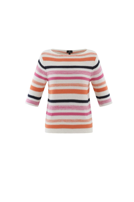 Marble - Stripe Cotton Mix Sweater 6558