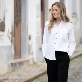 Marble - Button Down Blouse - 8146