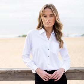 Marble - Button Down Blouse - 8146