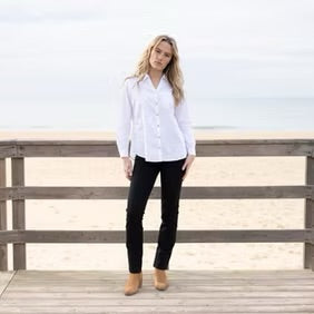 Marble - Button Down Blouse - 8146
