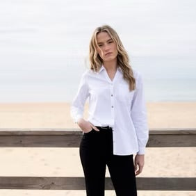 Marble - Button Down Blouse - 8146