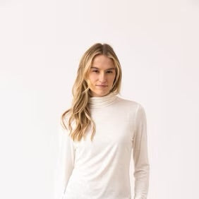 Marble - Super Soft Polo Neck Top - 6400