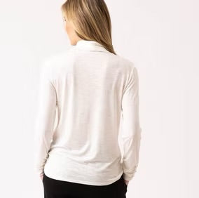 Marble - Super Soft Polo Neck Top - 6400