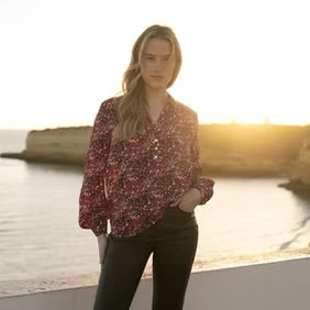 Marble - Relaxed Fit Blouse 8157