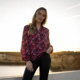 Marble - Relaxed Fit Blouse 8157