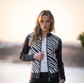 Marble - Super Soft Classic Fit Zipped Cardigan 8034
