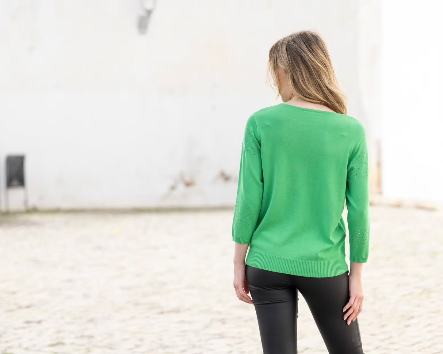 Marble - Super Soft Embellished Sweater 8052