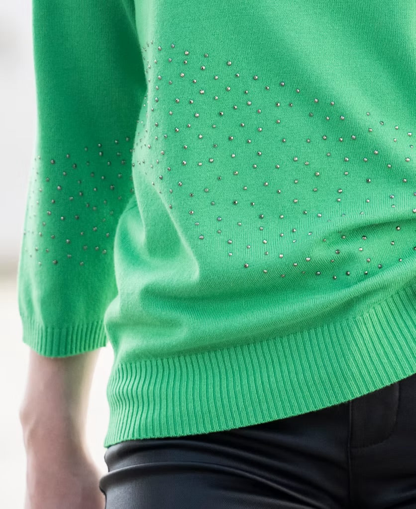 Marble - Super Soft Embellished Sweater 8052