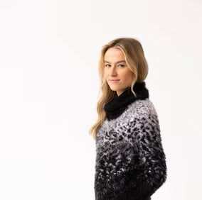Marble - Super Soft Feather Yarn Sweater 8030