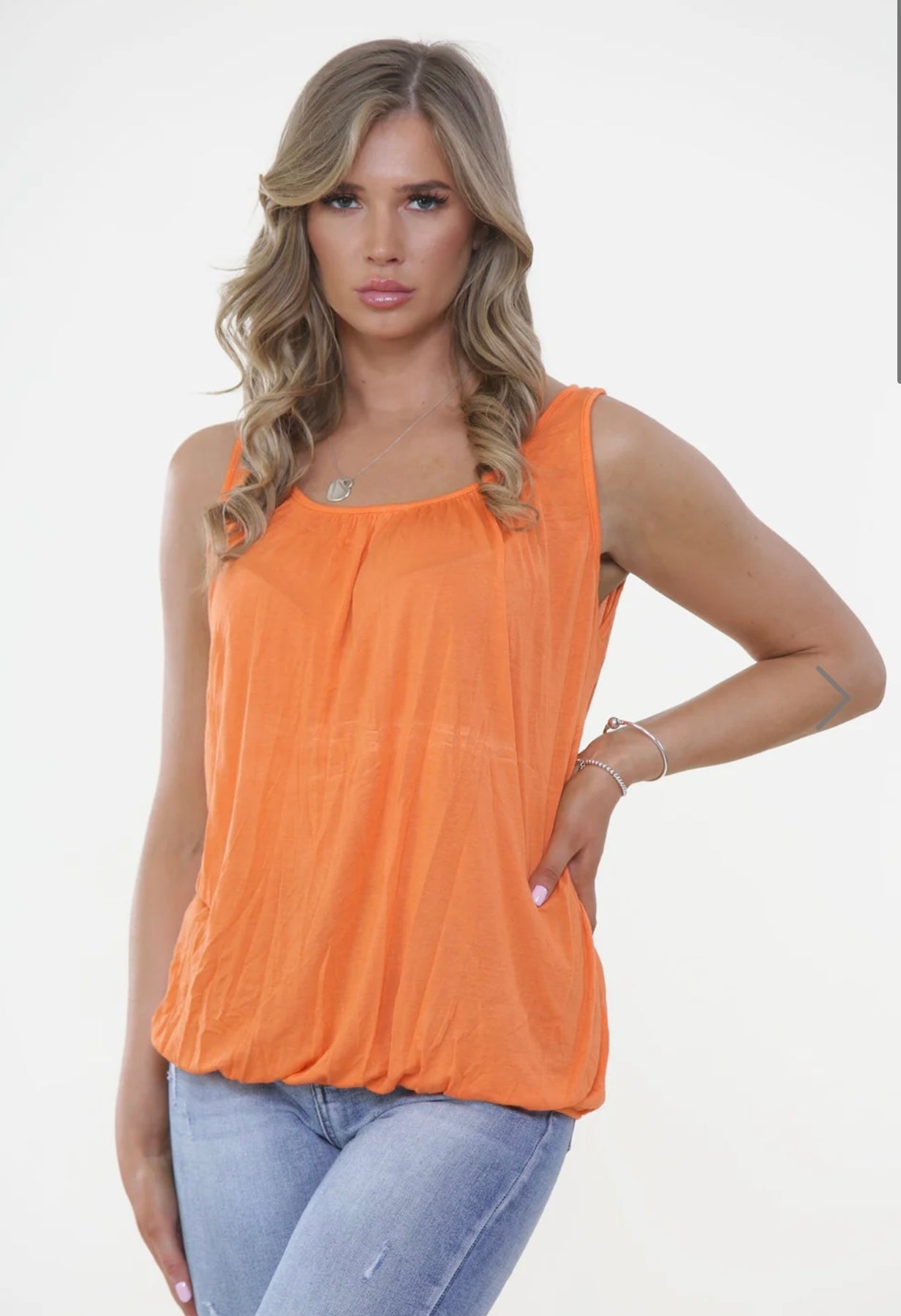 Kitty Bubble Hem Top