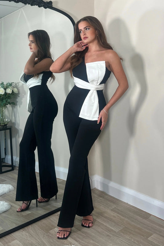 Ebony Bow Jumpsuit