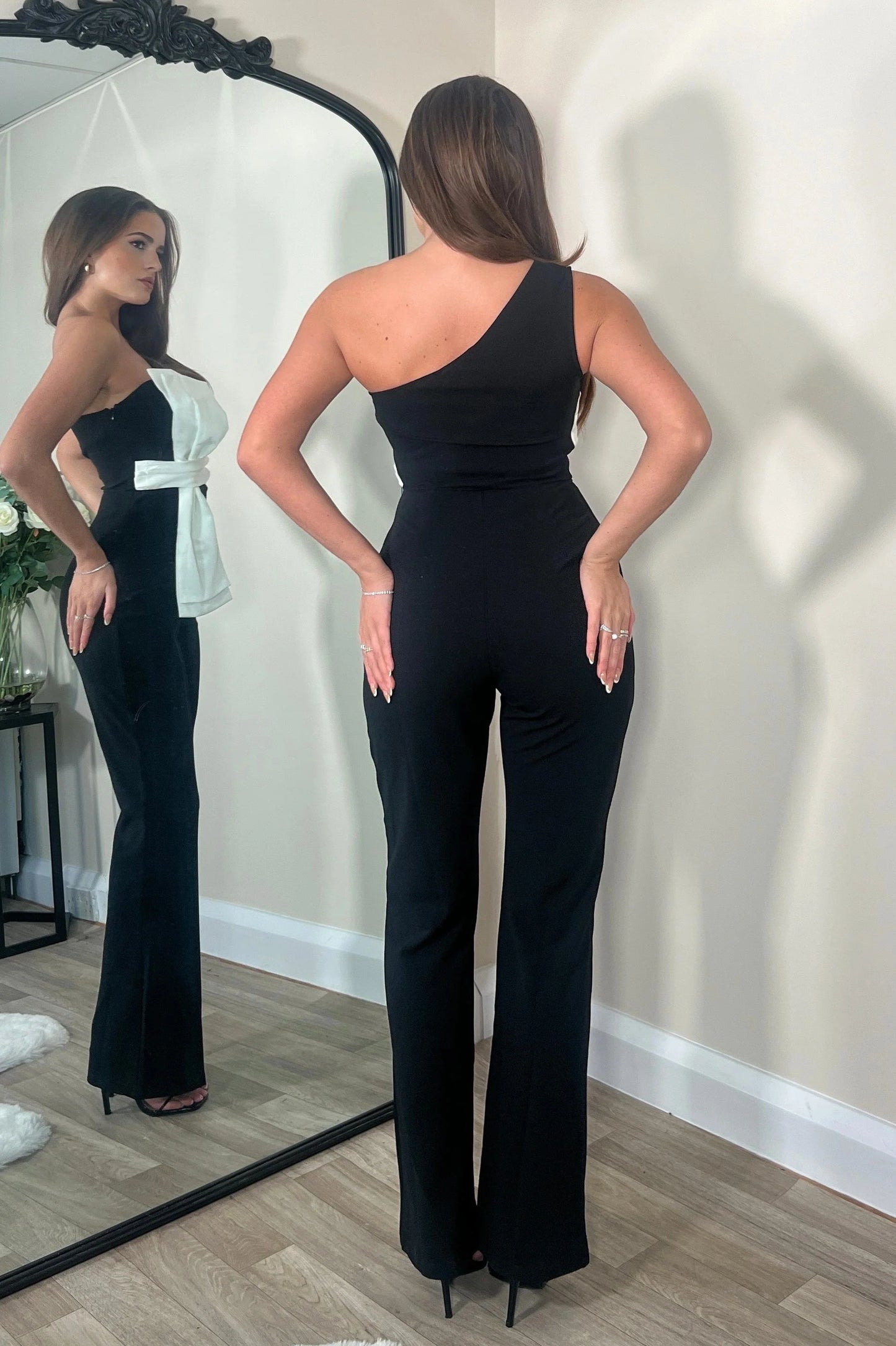 Ebony Bow Jumpsuit