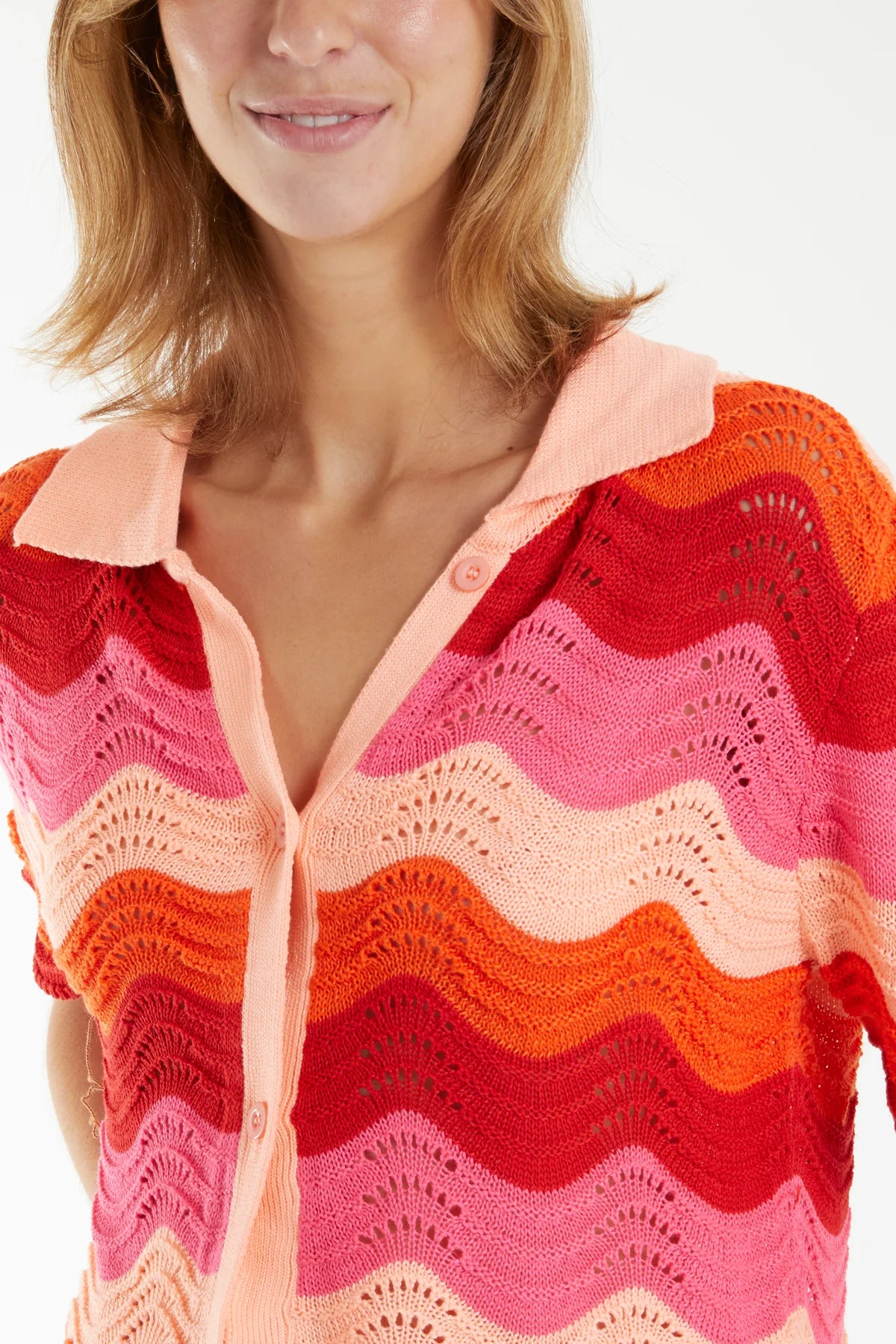Palma Crochet Knit Cardigan
