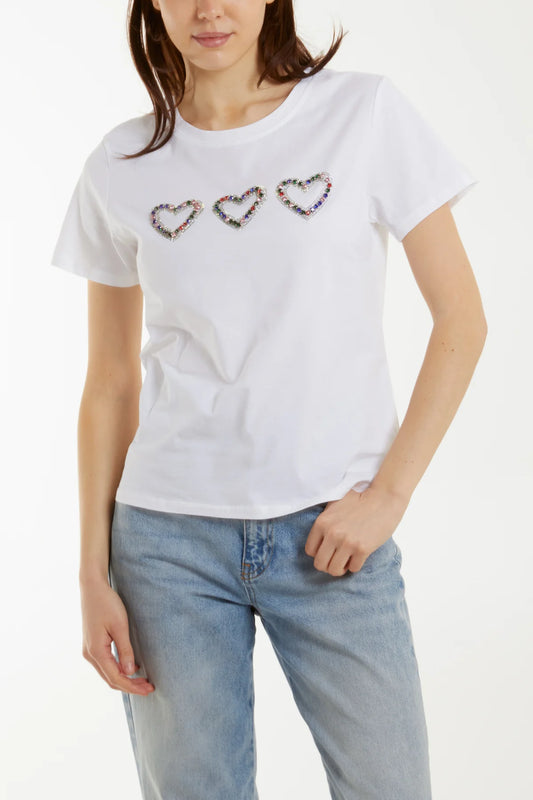 Marley Diamanté Heart T-shirt