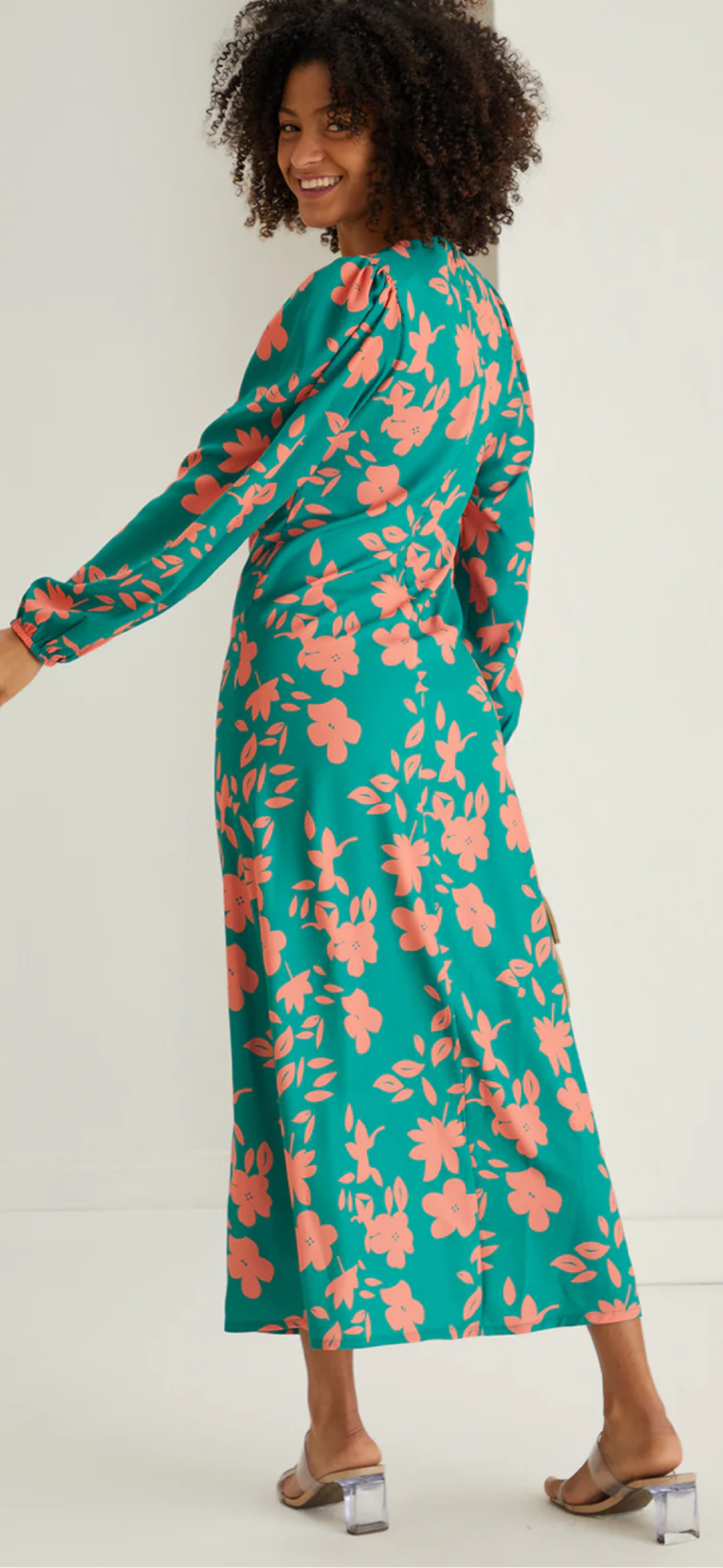 Lyla Floral Twist Midi Dress