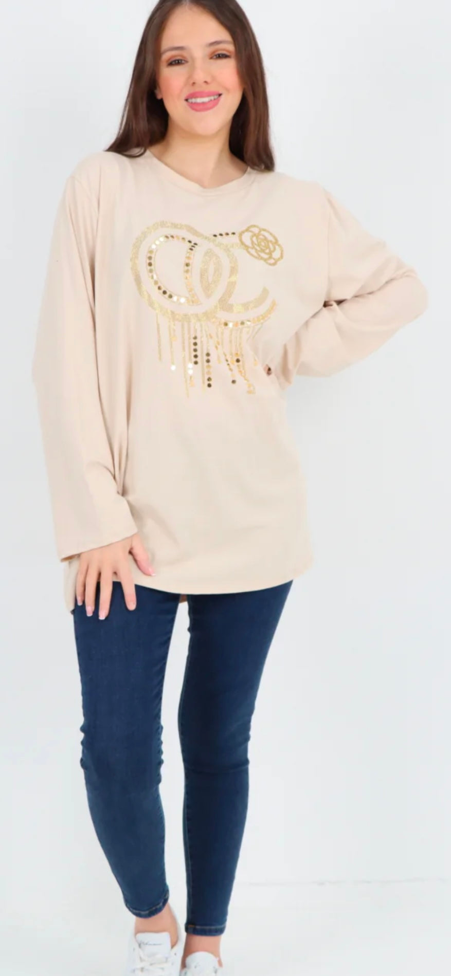 Libby Studded Tunic Top