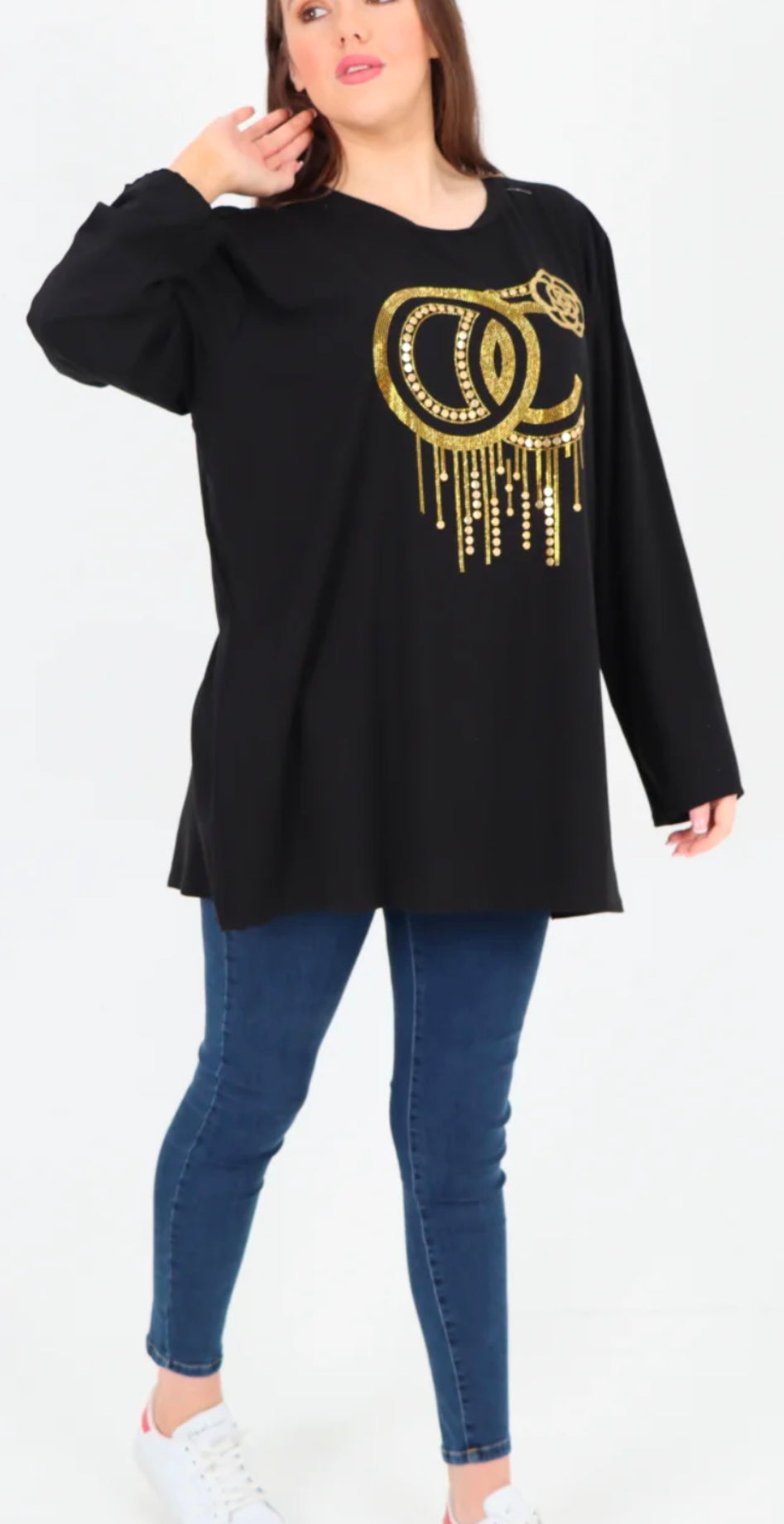 Libby Studded Tunic Top