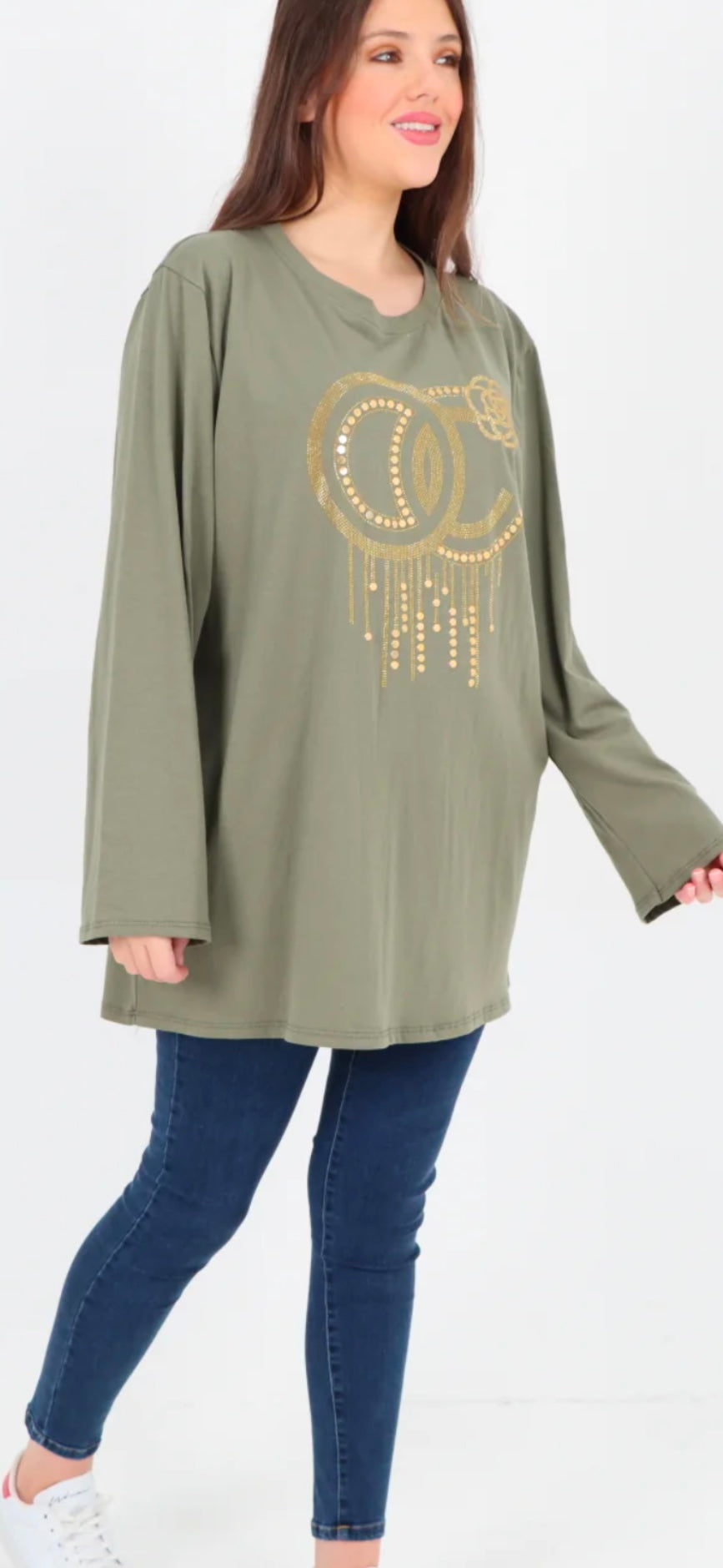 Libby Studded Tunic Top