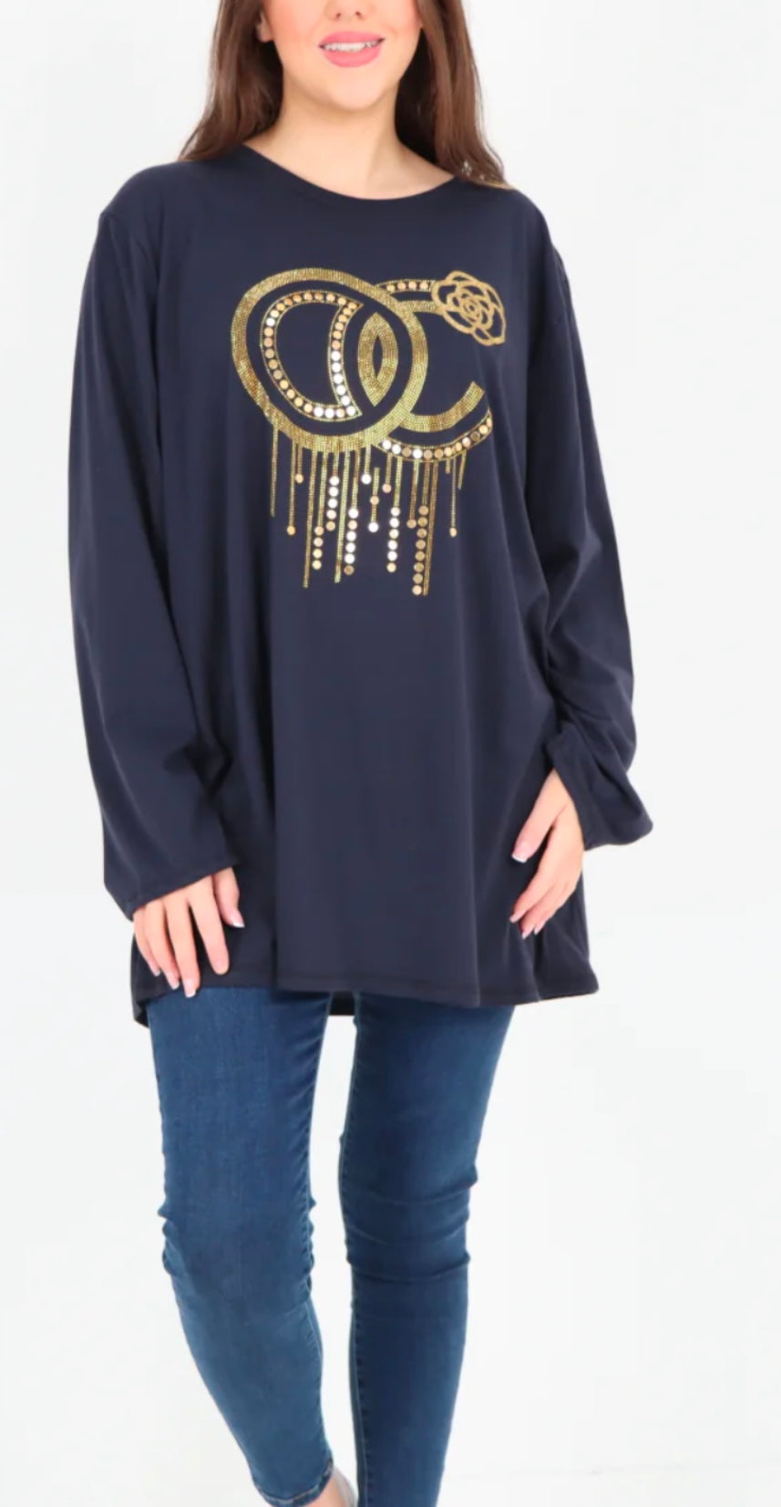 Libby Studded Tunic Top