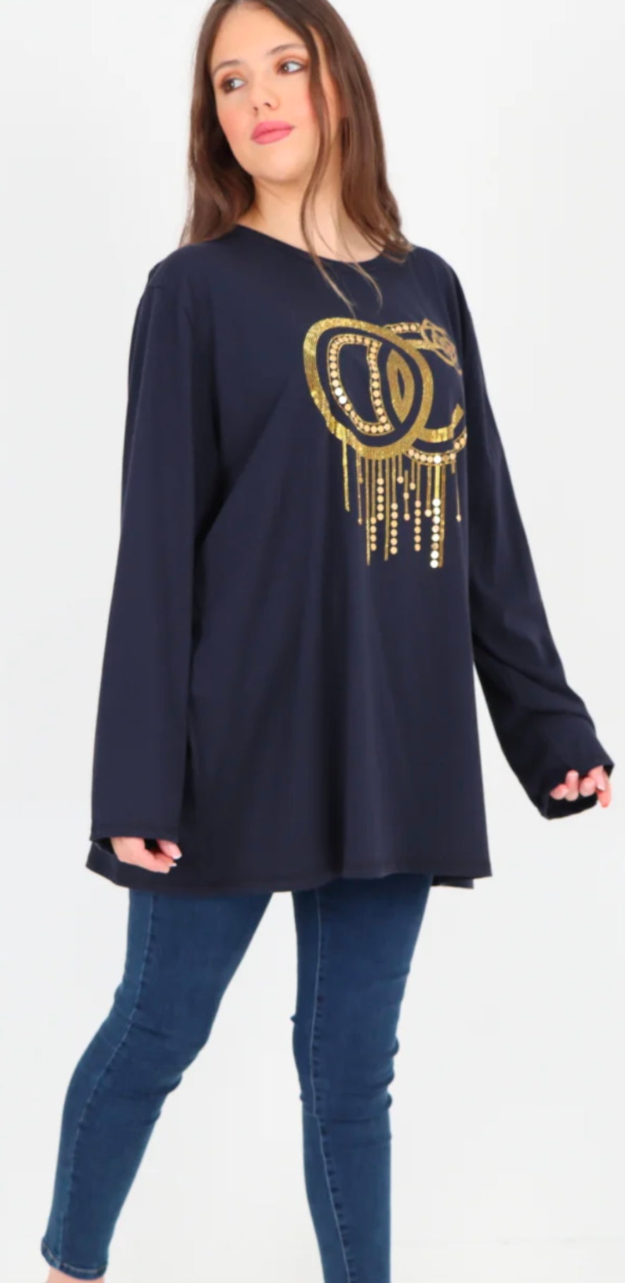 Libby Studded Tunic Top