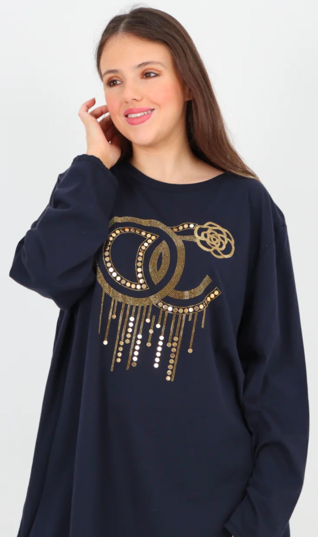 Libby Studded Tunic Top