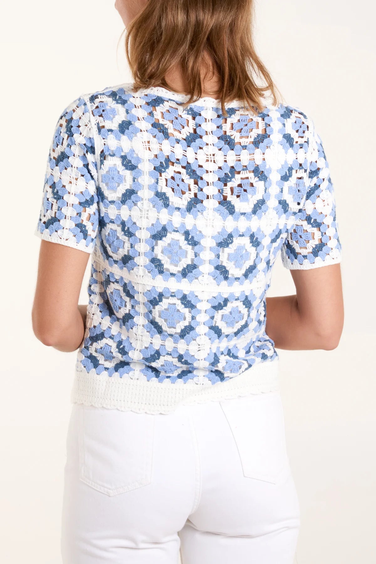 Julie Crochet Cardi Top