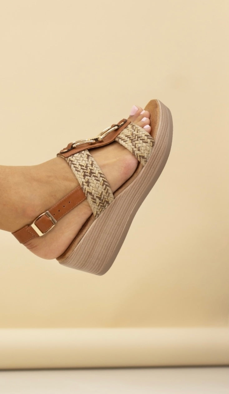 Lunar Jamie Wedge Sandal