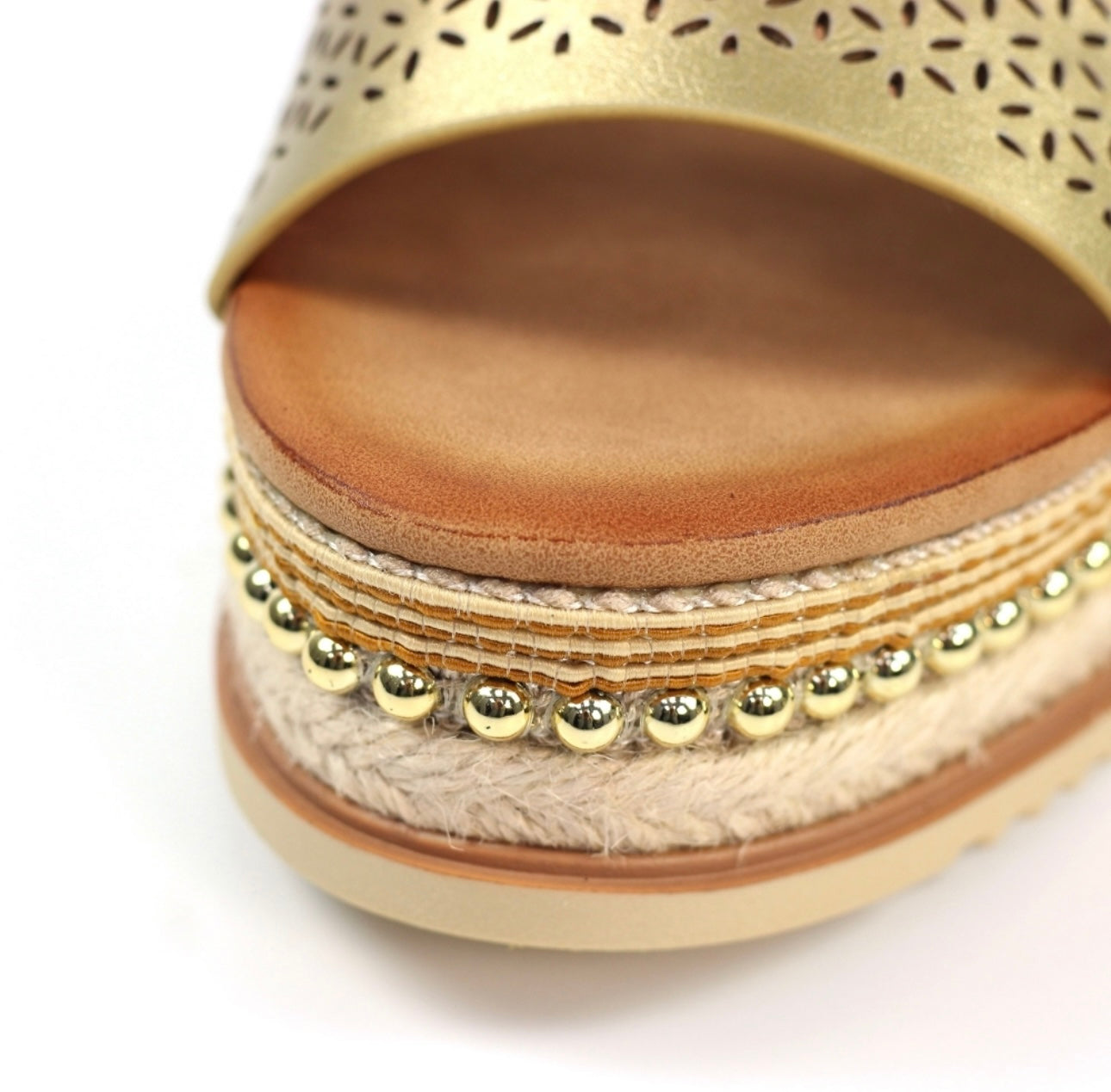 Lunar Anya Studded Wedge Sandal