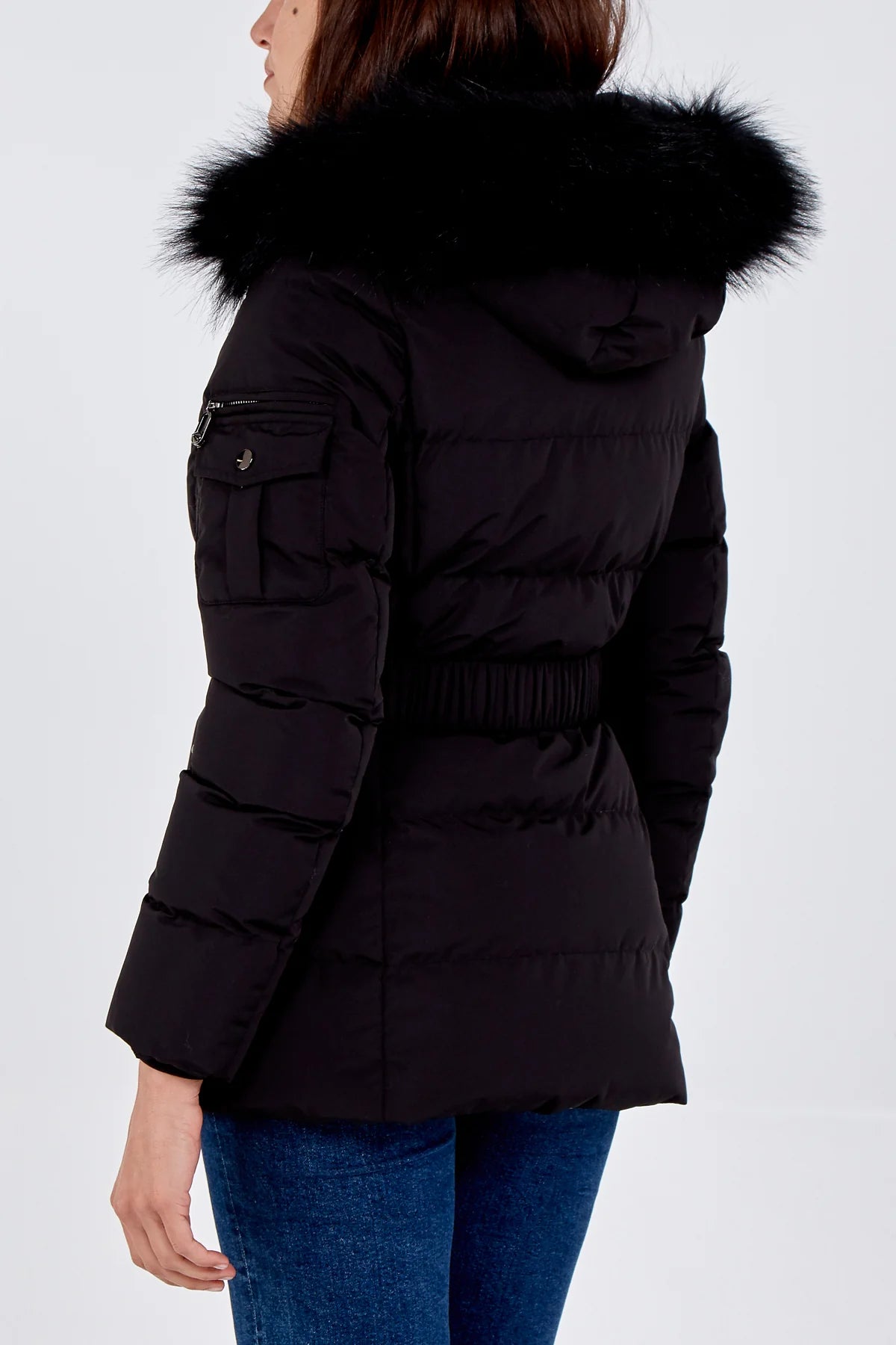 Eilidh Fur Trim Hood Puffer Jacket