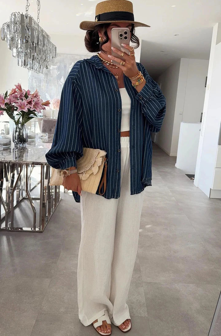 Diana Striped Oversized Shirt