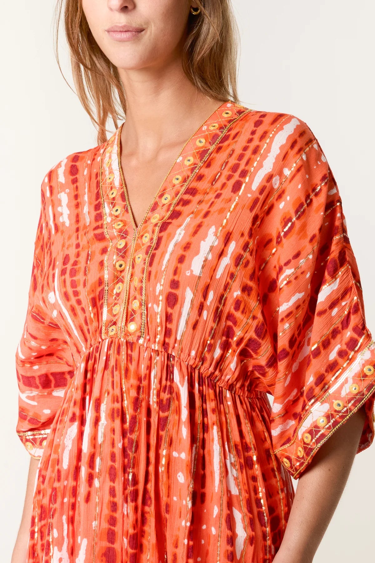 Belle Gold Embellished Smock Top