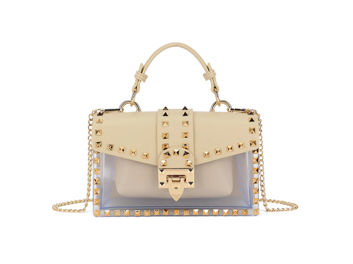 Emily Studded Clear Handbag