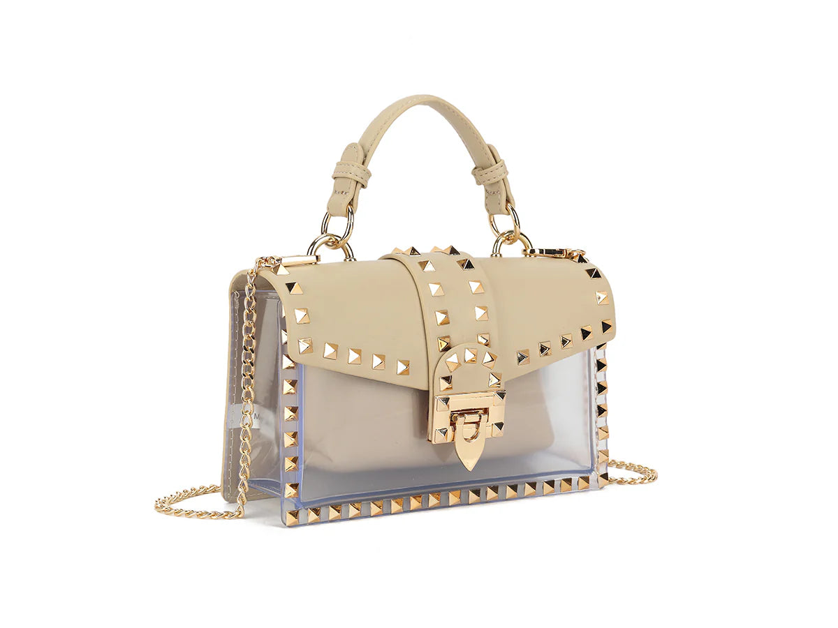 Emily Studded Clear Handbag