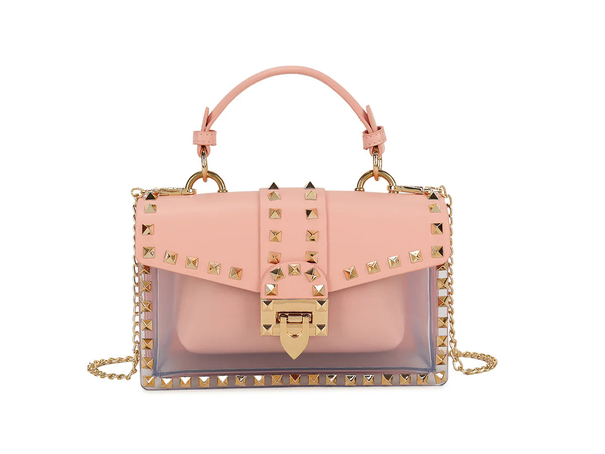Emily Studded Clear Handbag