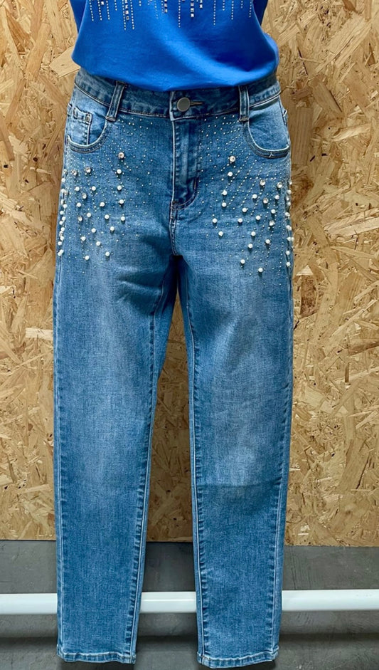 Frankie Embellished Stretch Jeans