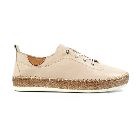 Lunar Evie Leather Plimsole