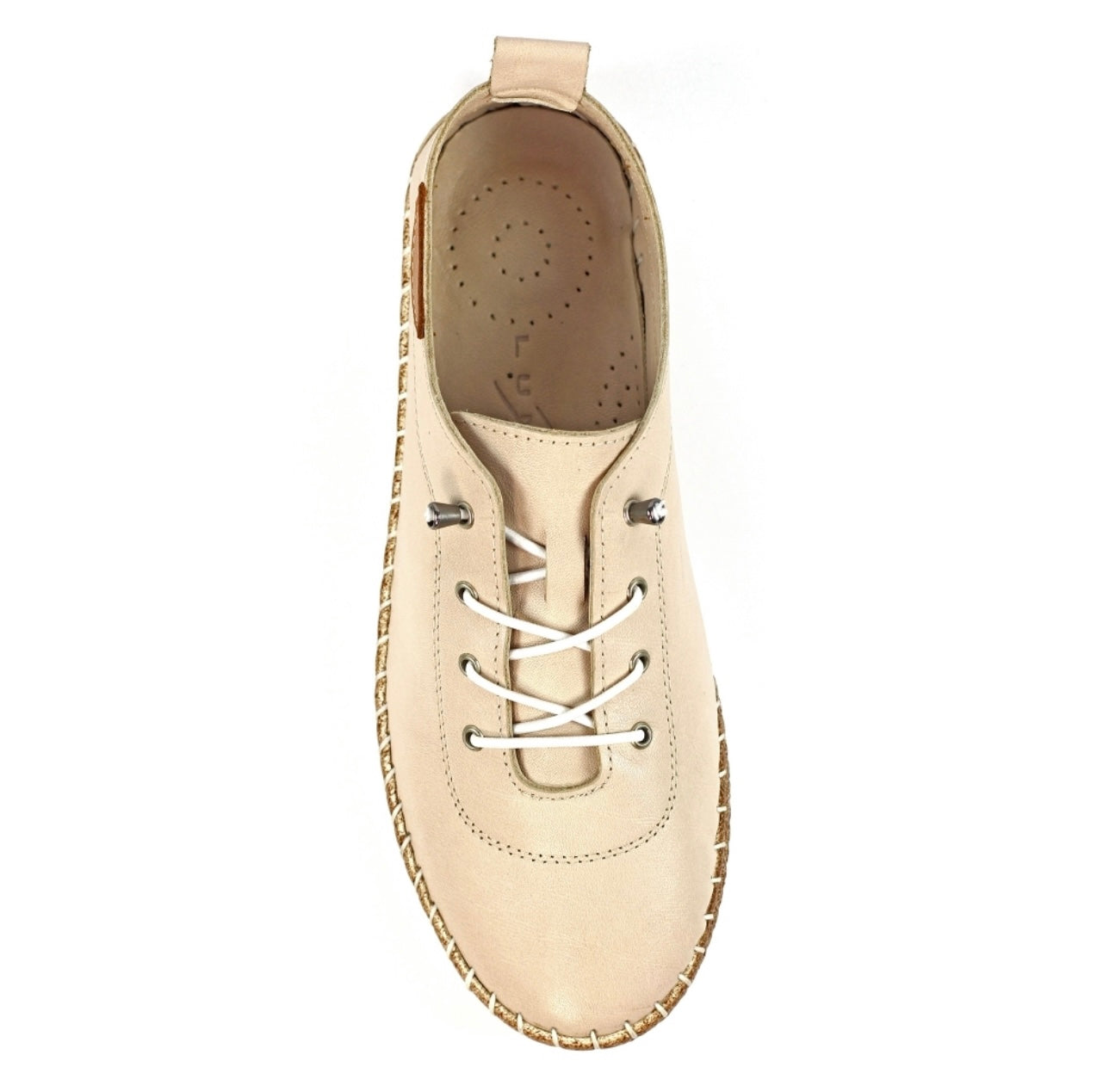 Lunar Evie Leather Plimsole