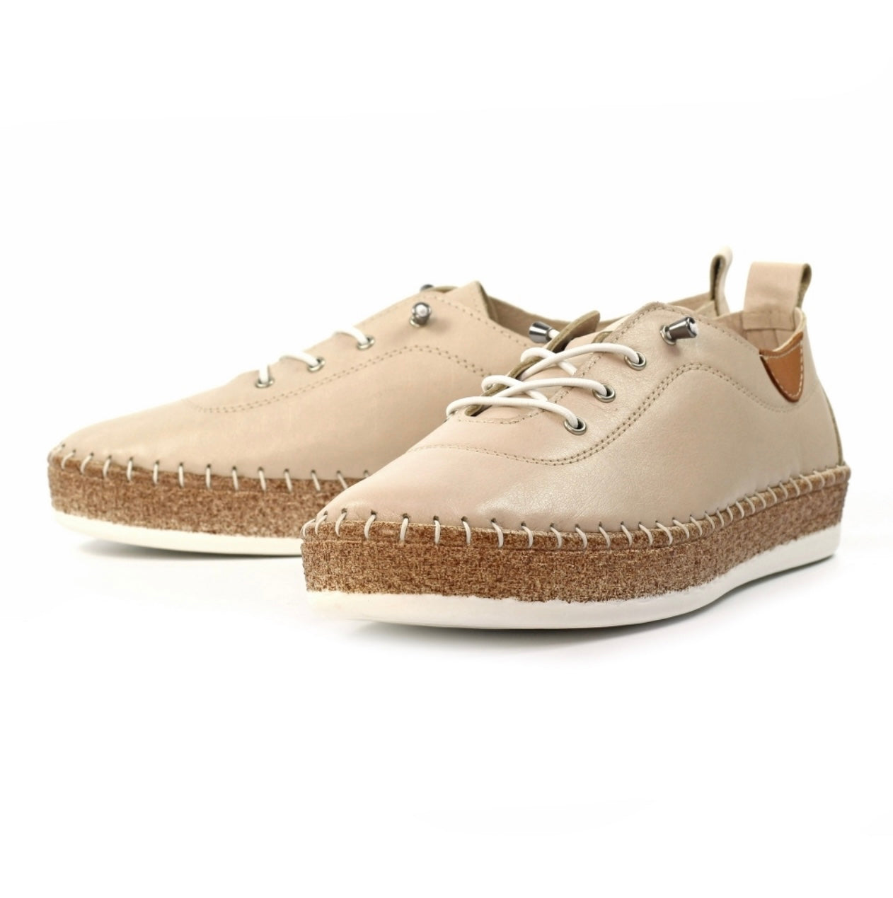 Lunar Evie Leather Plimsole